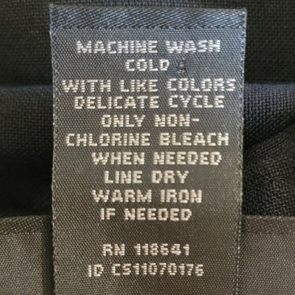 Lane Bryant Women 24 Plus Black Linen Ruffle Jacket Capri Pant Set Whimsigoth - Picture 6 of 6